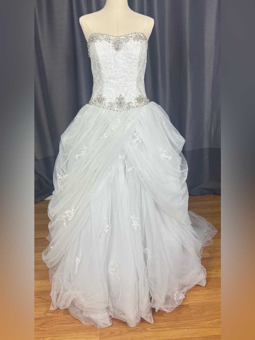NWT Alfred Angelo Disney Princess Belle Bridal Wedding Gown Dress 8